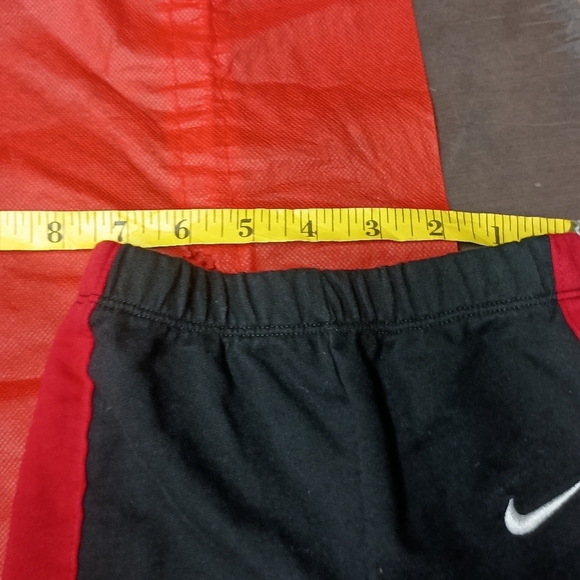 Nike Black and Red Sweatpants with Elastic Waistband - Picture 8 of 11